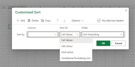 Work in Excel for the web .